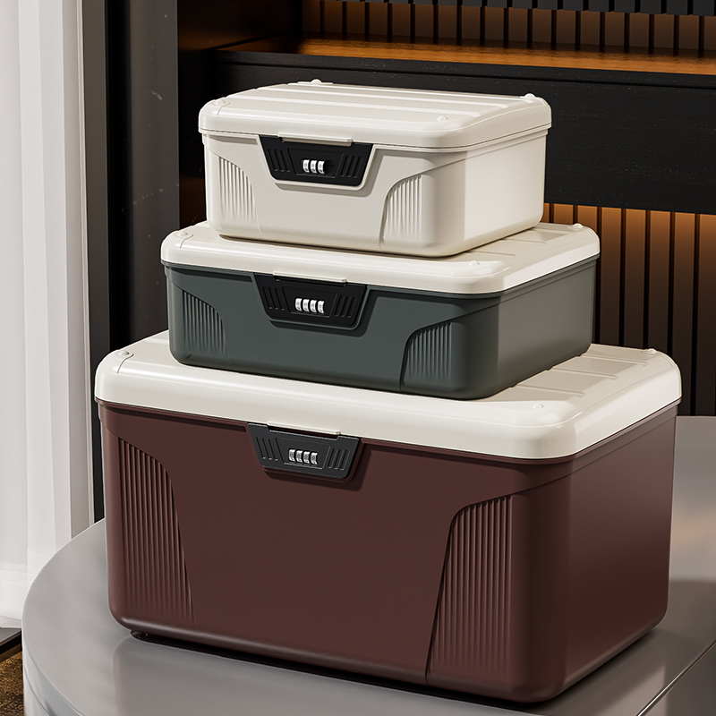 Office Furniture Filing Cabinets - パスワードロック付き多層収納ボックス。大容量で、書類、パスポート、現金、事務用品などを整理・収納できるキャビネット。