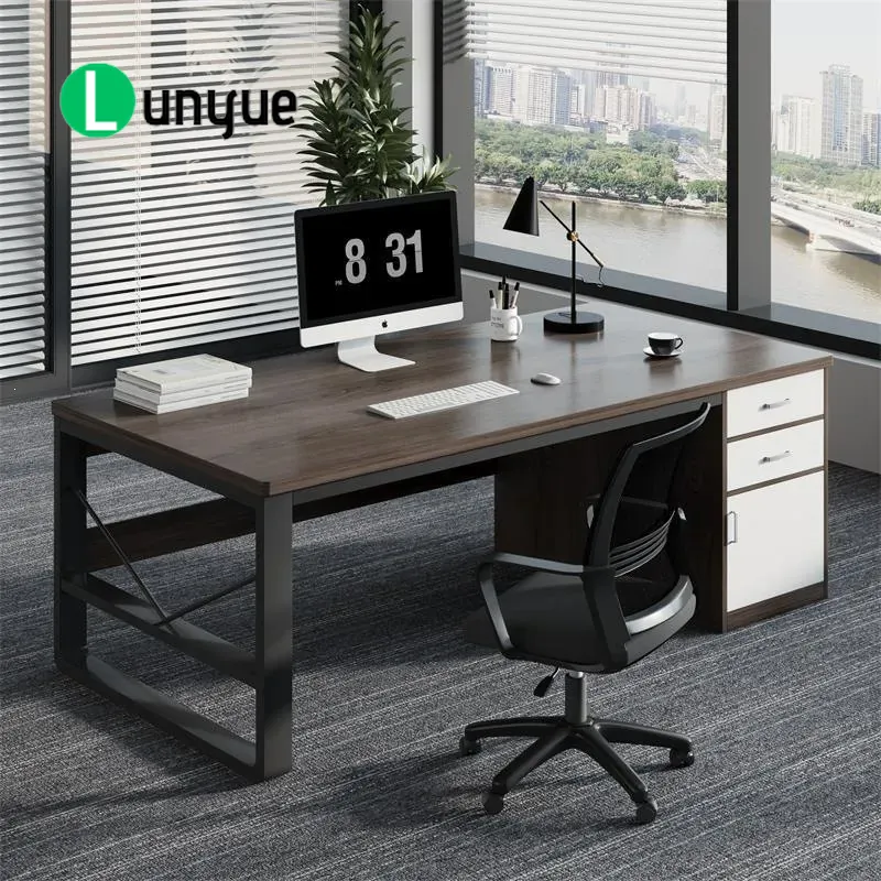 オフィスデスク（椅子と引き出し付き）モダンなコンピューターワ - Office Furniture Solutions のレビューと価格