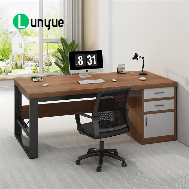 オフィスデスク（椅子と引き出し付き）モダンなコンピューターワ - Office Furniture Solutions のレビューと価格