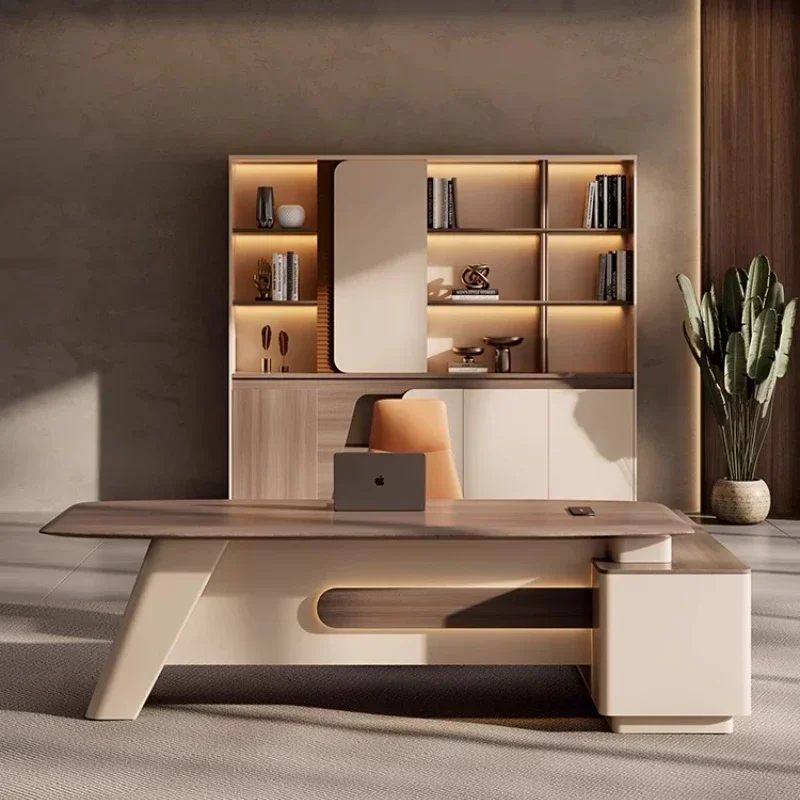 シンプルでモダンな高級リーダーシップオフィスデスクとチェア、 - Office Furniture Filing Cabinets のレビューと価格