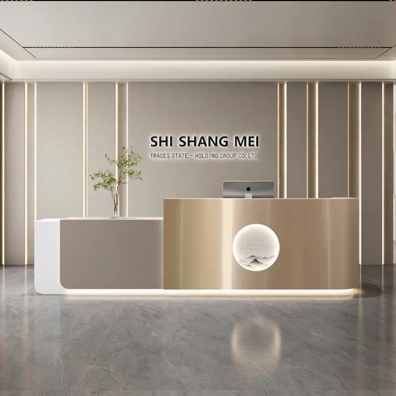 北欧クリームスタイルの受付デスクモダンで豪華な衣料品店会社フ - Office Furniture Store のレビューと価格