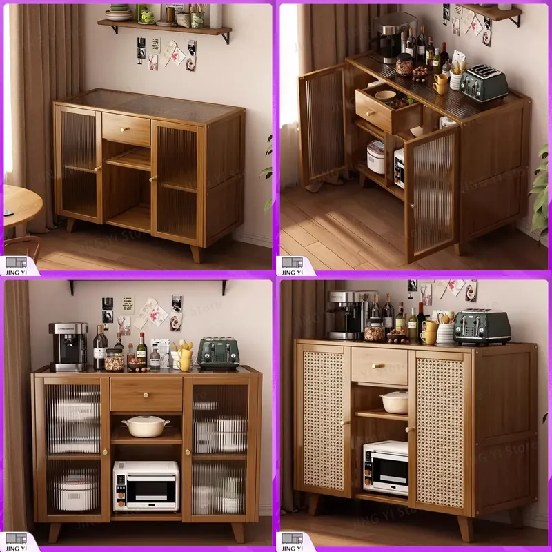木製キッチンキャビネット、ビュッフェサーバー、ダイニングルー - Credenza Office Storage のレビューと価格