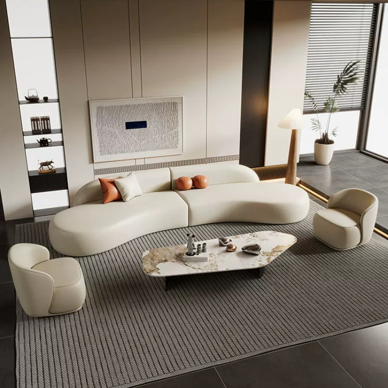 イタリア製高級曲線ソファ モダンでシンプルなホテル、ホームス - Office Furniture Luxury のレビューと価格