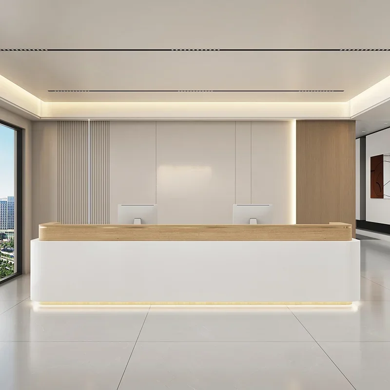 イタリアンスタイルのモダンな受付デスク 美容室 シンプルな受 - Office Furniture Store のレビューと価格