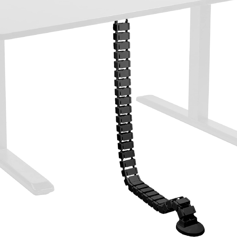 ワイヤースパインケーブルスリーブ、デスク下ケーブルトレイ、ワ - Cable Tray Under Desk のレビューと価格