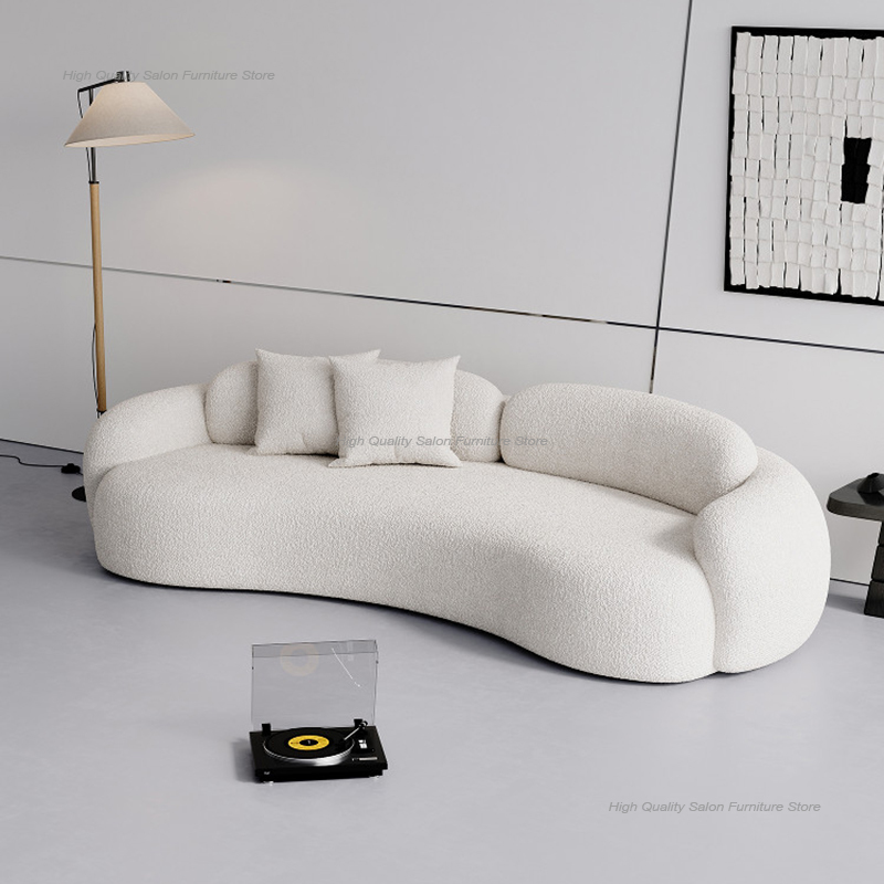 イタリアンクリームスタイル休憩エリア受付ソファ北欧高級美容室 - Office Furniture Store のレビューと価格