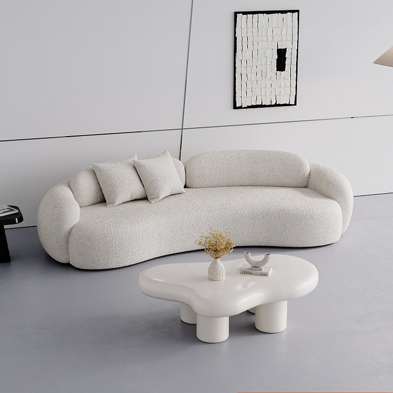 イタリアンクリームスタイル休憩エリア受付ソファ北欧高級美容室 - Office Furniture Store のレビューと価格