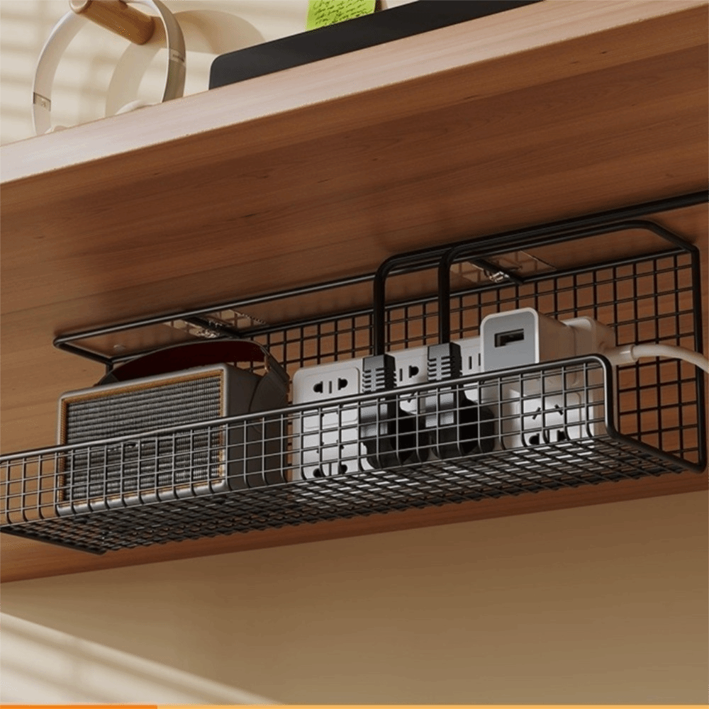 高品質デスク下ケーブル管理トレイ、穴あけ不要の金属製デスクケ - Cable Tray Under Desk のレビューと価格