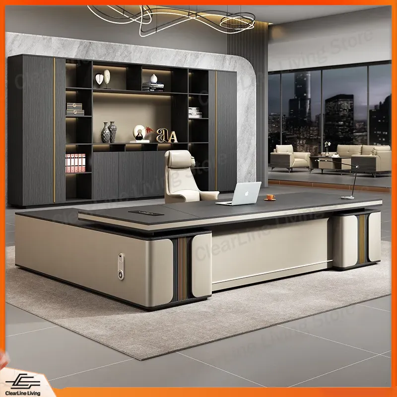 高級感のあるデザインの、オフィス用デスクと椅子のセット。経営 - Office Furniture Luxury のレビューと価格