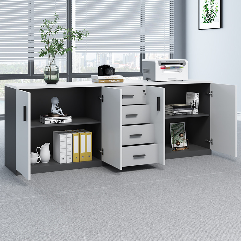 F*-ホワイト ロック可能なデスクサイドファイリングキャビネ - Credenza Office Storage のレビューと価格