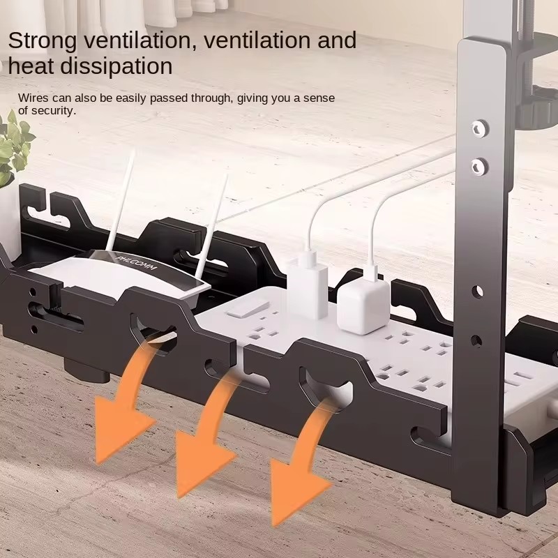 デスク下に設置できる金属製トレイ。ケーブルの整理や収納に便利 - Cable Tray Under Desk のレビューと価格