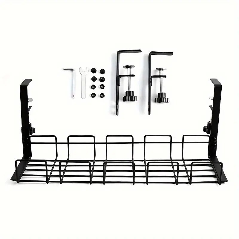 デスク下ケーブル管理トレイ、金属製ワイヤーコードホルダー、ホ - Cable Tray Under Desk のレビューと価格