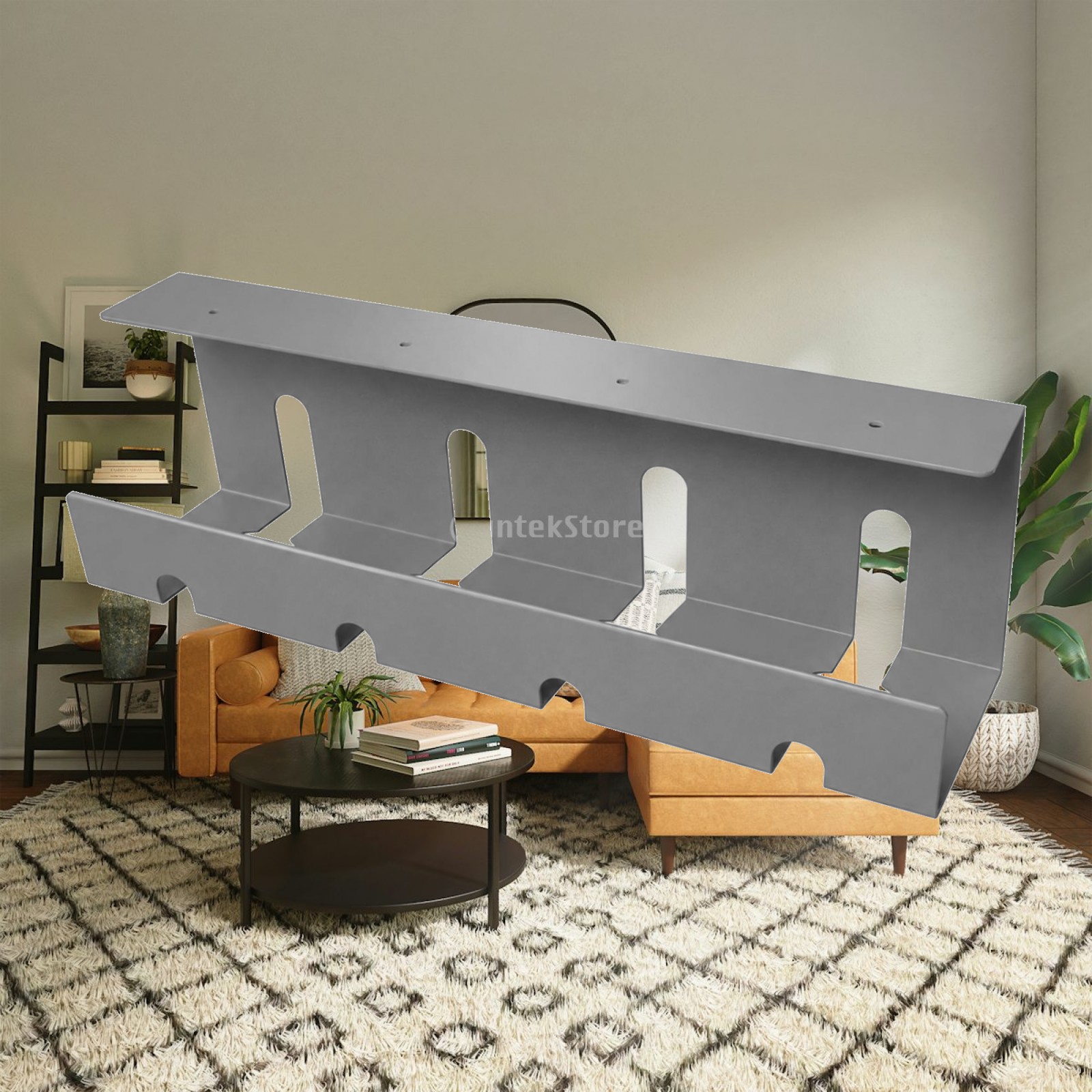デスク下ケーブル収納トレー、スチール製コード管理棚、電源タッ - Cable Tray Under Desk のレビューと価格