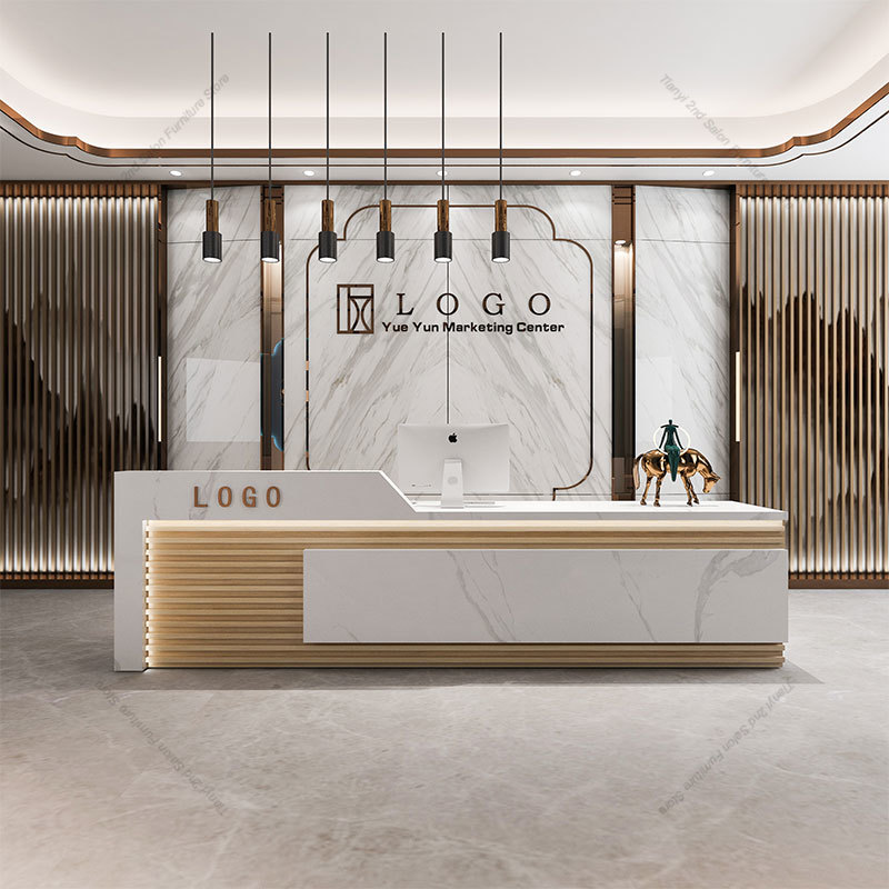 モダンで高級感のある企業用受付カウンター。北欧風の高級感あふ - Office Furniture Store のレビューと価格